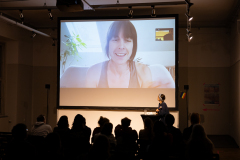 Filmtalk: Krista Leigh Davis & Lisa Mai (Moderation) / Foto: Peter Grießer © dotdotdot