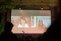 Filmtalk: Renee Zhan & Abigail Addison (Moderation) / Foto: Tobias Raschbacher © dotdotdot