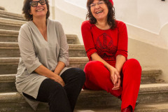 Daniela Ingruber (Moderation) & Bady Minck / Foto: Tobias Raschbacher © dotdotdot