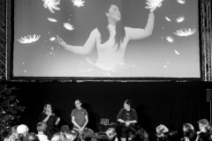 Filmtalk: Alice Xiaoshu Hu, Franz Steinbrecher & Oliver Suchanek (Moderation) / Foto: Tobias Raschbacher  © dotdotdot