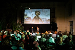 Filmtalk: Lisa Mai (Moderation) & Priit Tender / Foto: Peter Grießer © dotdotdot