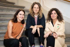 Filmtalk: Karin Schiefer (Moderation), Daniela Zahlner & Katrina Daschner / Foto: Peter Grießer © dotdotdot