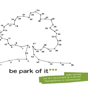 Postkarte be park of it 2015